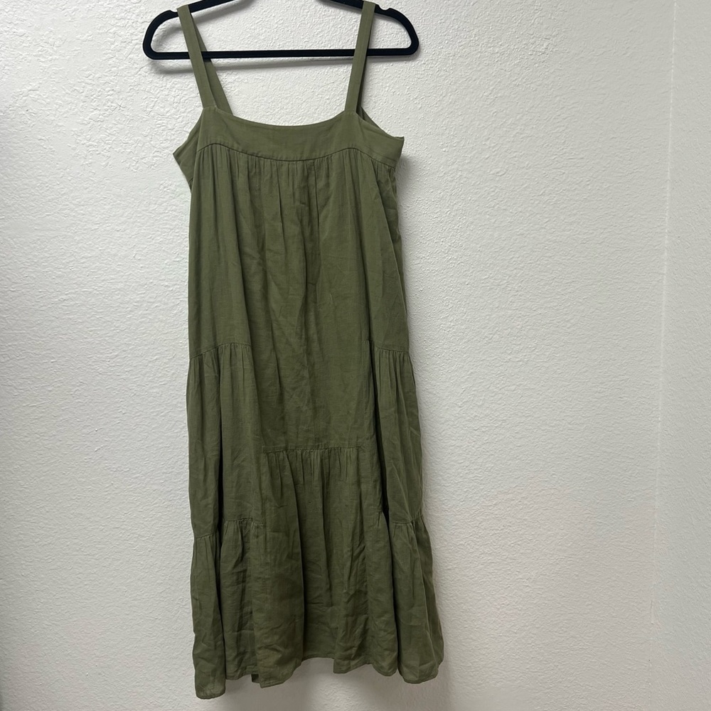 Jenni Kayne Olive Green Midi Sundress - Picture 2 of 6
